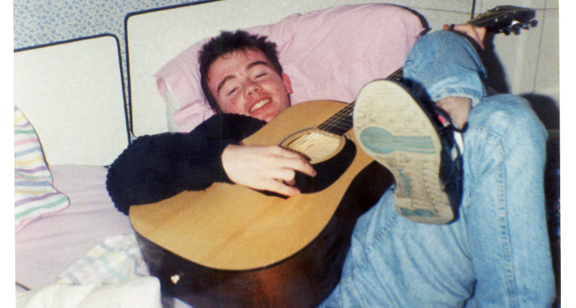 Adrian Doherty playing guitar