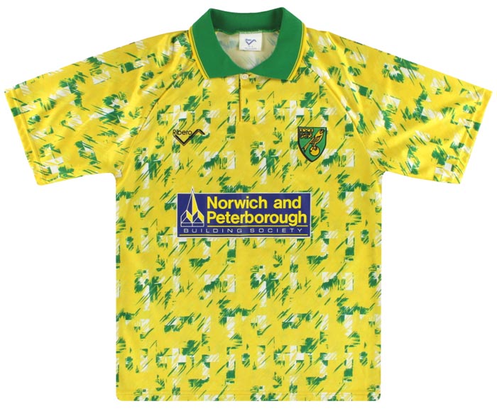 Retro Norwich Home Shirt 1992