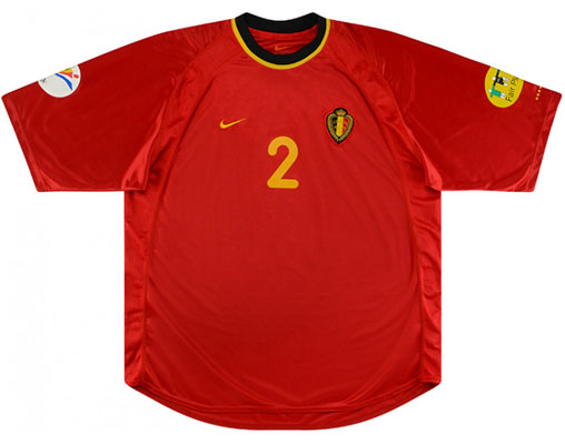 Retro Belgium Match Issue Home Shirt 2000