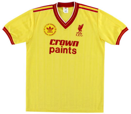 1986 Retro Liverpool Away Shirt
