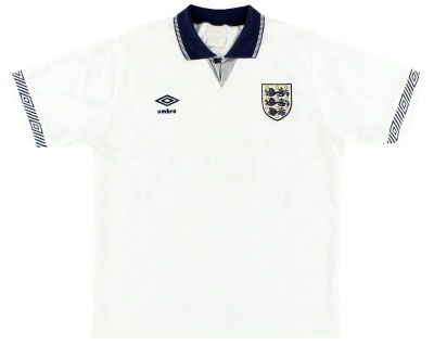 1990 Retro England Home Shirt