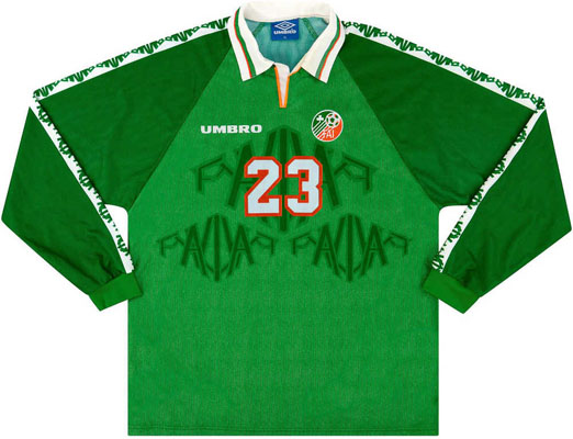 1997 Retro Republic of Ireland Match Issue Home Shirt