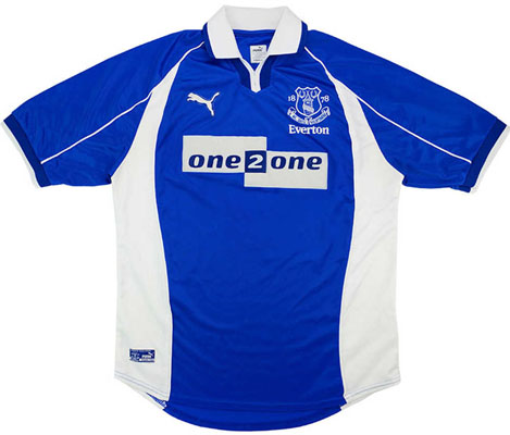 2000 Retro Everton Home Shirt
