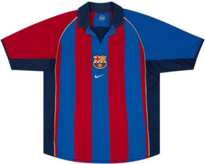 2001 Retro Barcelona Home Shirt