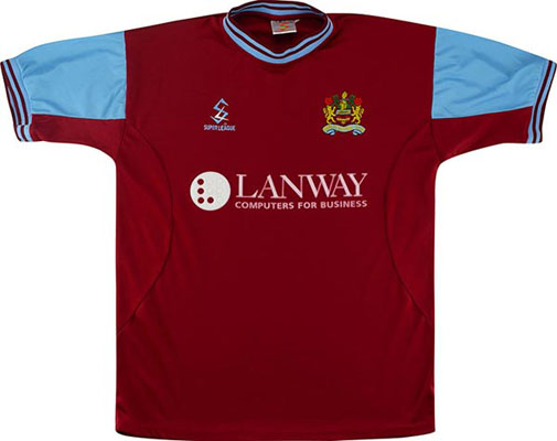 2001 Retro Burnley Home Shirt sml