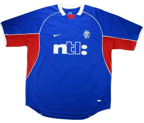 2001 Retro Rangers Home Shirt