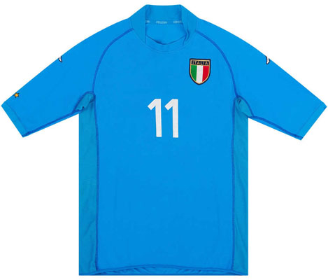 2002 Retro Italy Match Issue Home Shirt