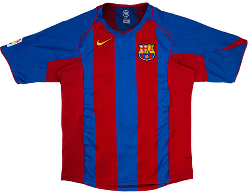 2004 Retro Barcelona Home Shirt