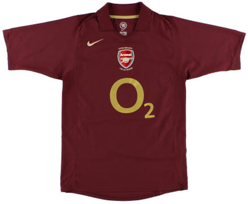 2005 Retro Arsenal Commemorative Home Shirt