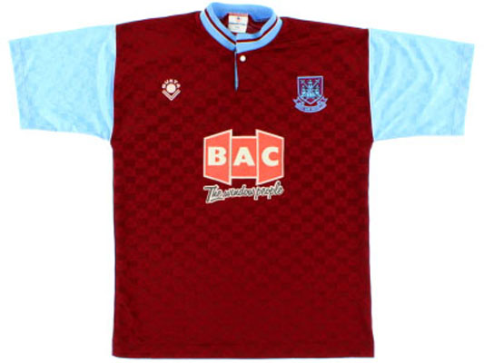 1989 Retro West Ham Home Shirt v2