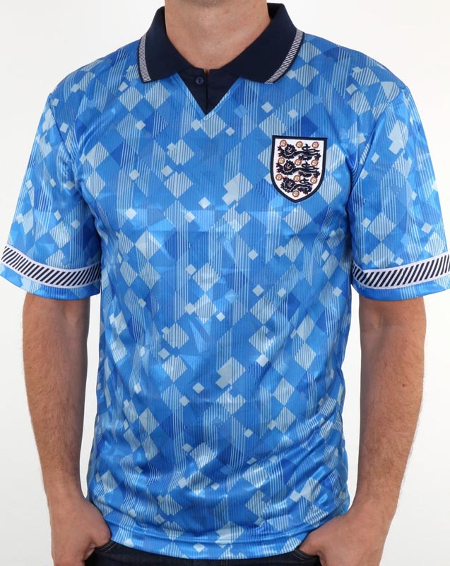 england football shirt italia 90 blue