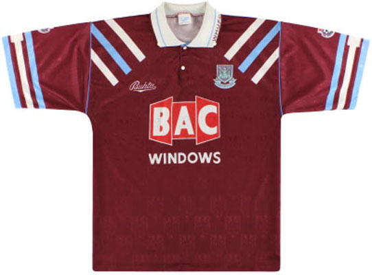 1991 Retro West Ham Home Shirt
