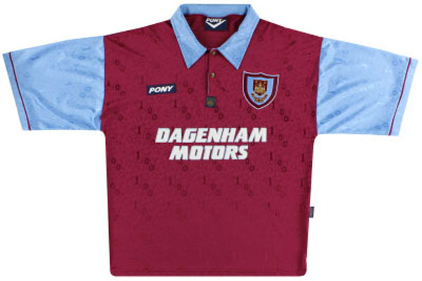 1995 Retro West Ham Home Shirt v2