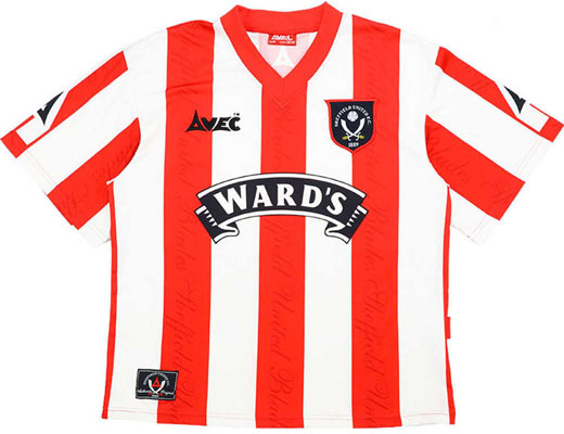 1996 Retro Sheffield United home shirt