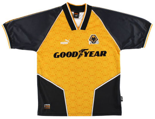 1996 Retro Wolves Home Shirt