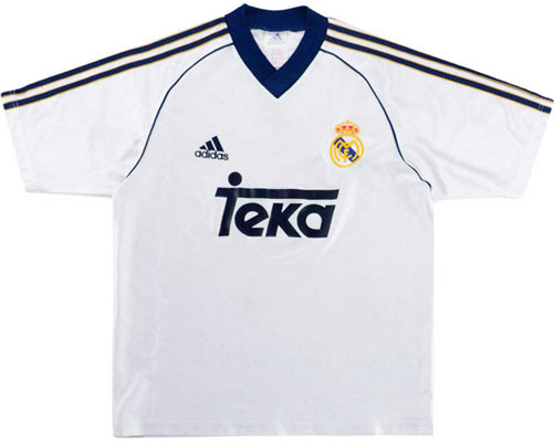1998 Retro Real Madrid Home Shirt