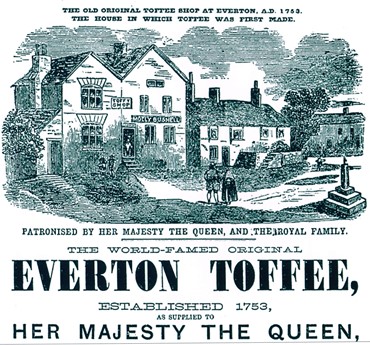 Old news article about Everton toffee
