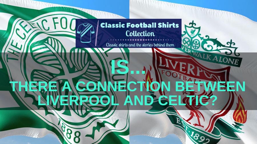 Celtic and Liverpool flags
