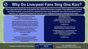 Why Do Liverpool Fans Sing One Kiss infographic