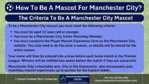 How To Be A Mascot for Manchester City infographic