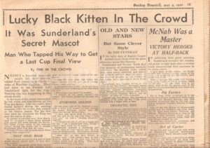 Sunday Dispatch news paper clipping 1937