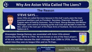 INFOGRAPHIC explaining Why Are Aston Villa Called the Lions