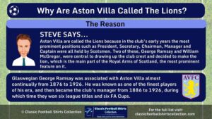 INFOGRAPHIC explaining Why Are Aston Villa Called the Lions