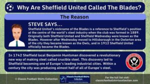 INFOGRAPHIC explaining Why Are Sheffield United Called the Blades