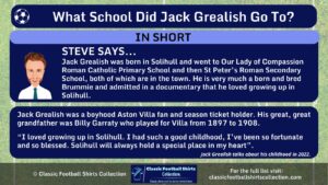 INFOGRAPHIC Explaining What School Did Jack Grealish Go To