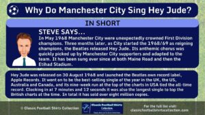 INFOGRAPHIC Answering Question Why Do Manchester City Sing Hey Jude