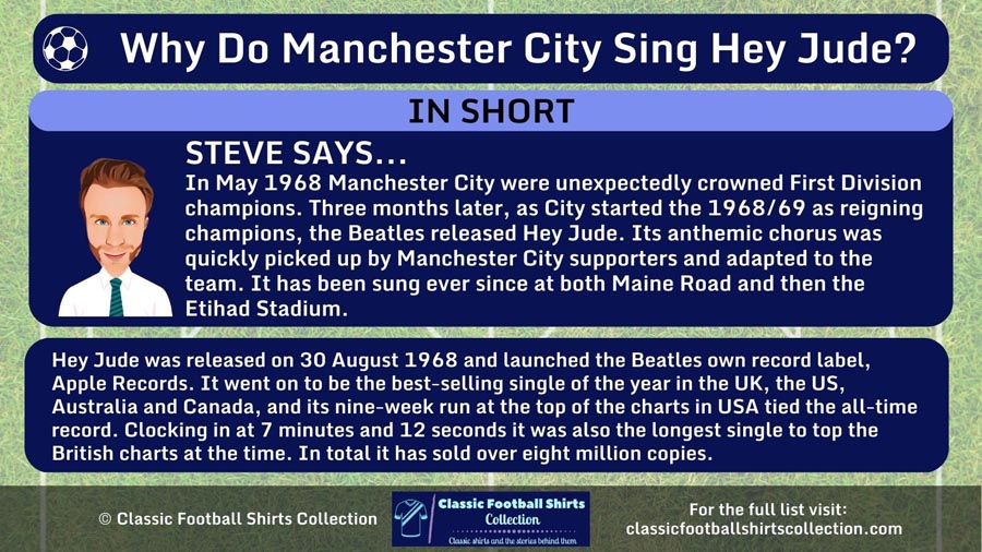 INFOGRAPHIC Answering Question Why Do Manchester City Sing Hey Jude