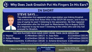 INFOGRAPHIC Answering Question Why Does Jack Grealish Put His Fingers In His Ears